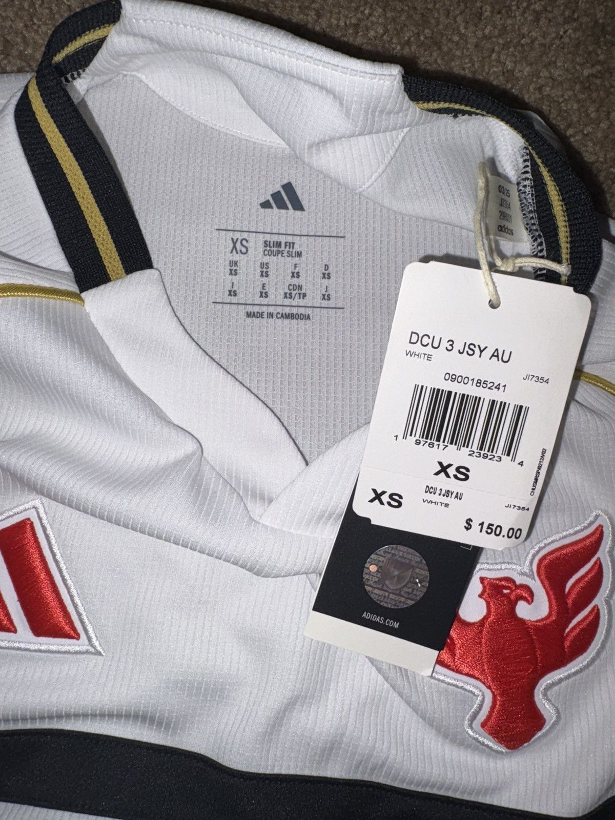 Adidas D.C. UNITED 2025 ARCHIVE AUTHENTIC JERSEY Size US XS / EU 42 / 0 - 3 Thumbnail