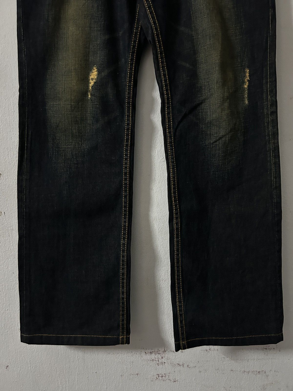 If Six Was Nine 2000’s Japan Back Number Black Jeans punk style Size US 32 / EU 48 - 2 Thumbnail
