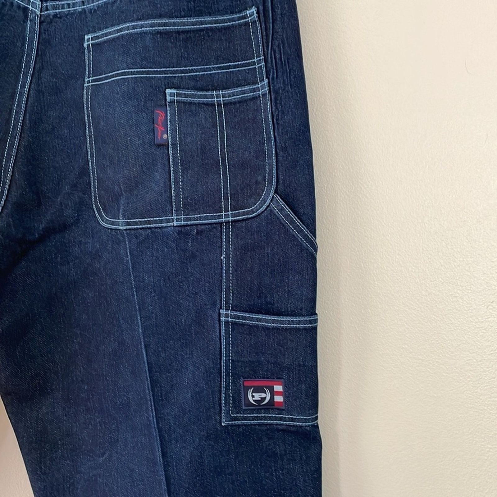 Phat Farm Y2K Phat Farm Baggy Cuffed Carpenter Jeans Dark Wash MENS 40 Size US 40 / EU 56 - 4 Thumbnail
