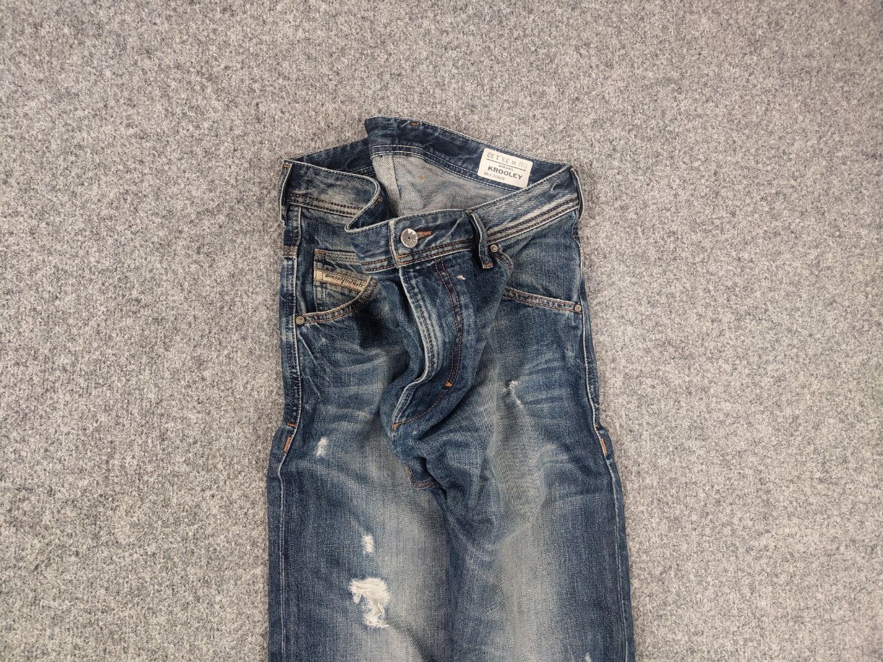 Diesel Diesel Krooley Regular Distresed Denim Jeans Vintage LGB Y2K Size US 33 - 4 Thumbnail
