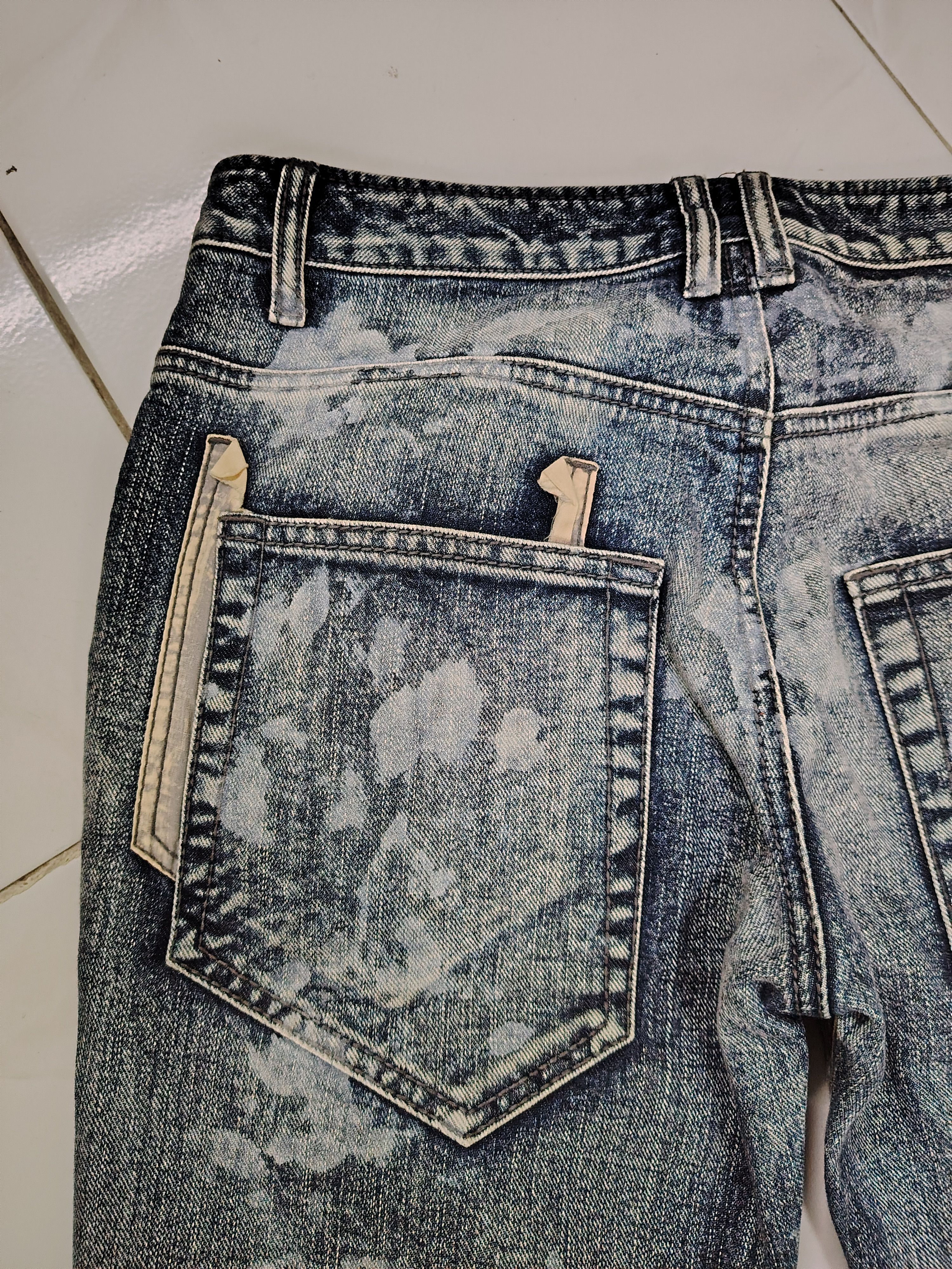 Revenge SEXPOT REVENGE Punk Anorak Bleach Wash Demon Jeans Size US 30 / EU 46 - 7 Thumbnail