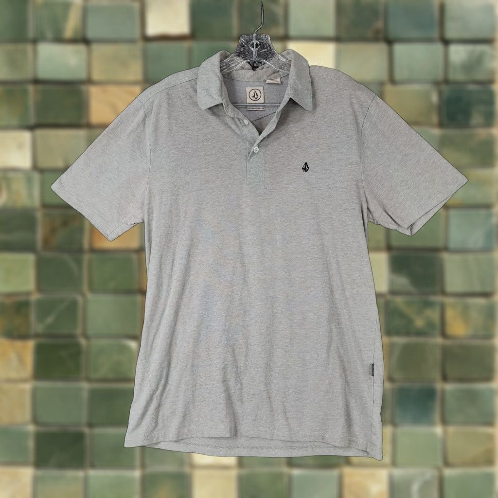 Volcom VINTAGE Volcom Men's Polo Shirt Short Sleeve Medium Gray Casual Clothing Size US M / EU 48-50 / 2 - 1 Thumbnail