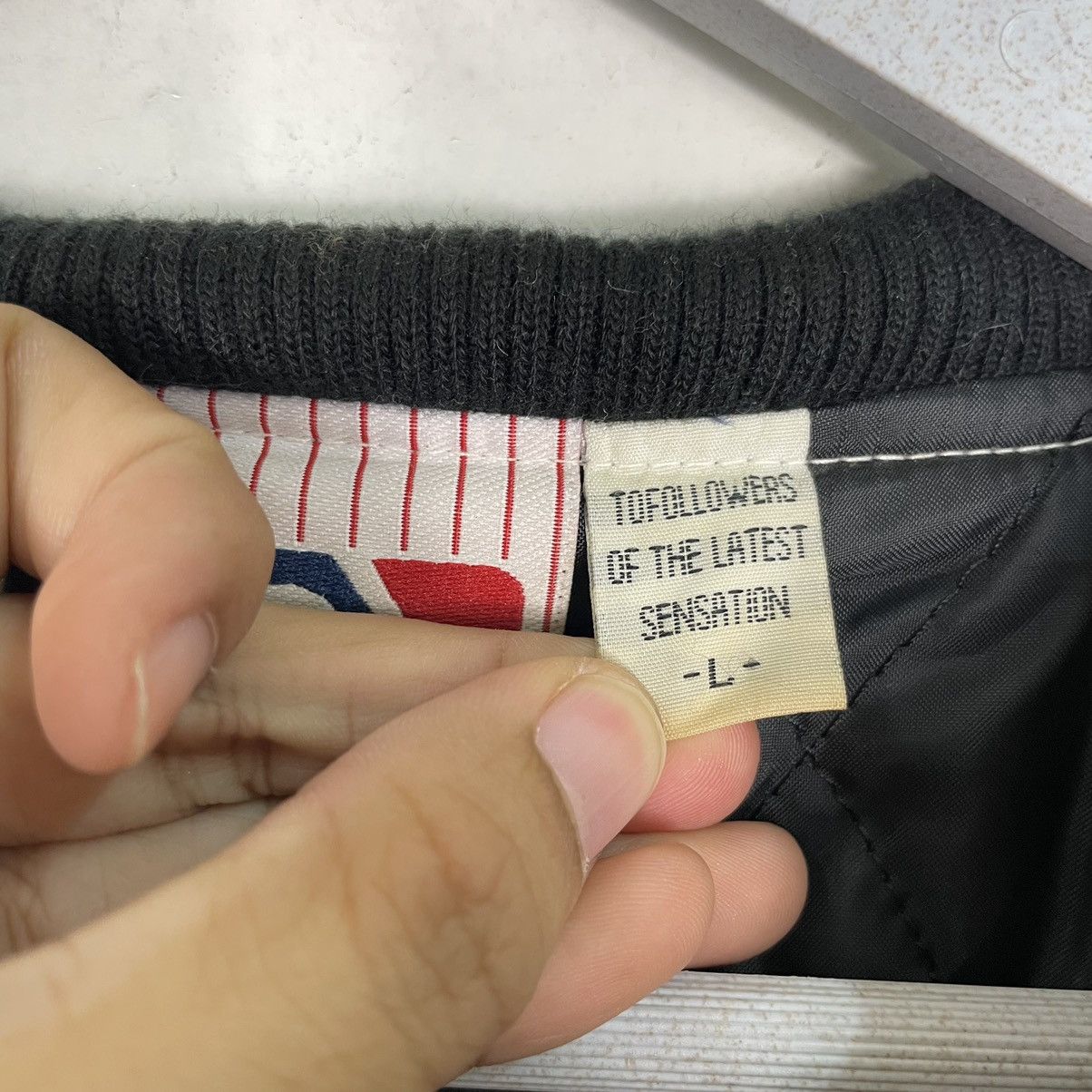 MLB × New York Yankees 💥NEW YORK YANKEES PU LEATHER BOMBER JACKET Size US L / EU 52-54 / 3 - 16 Thumbnail