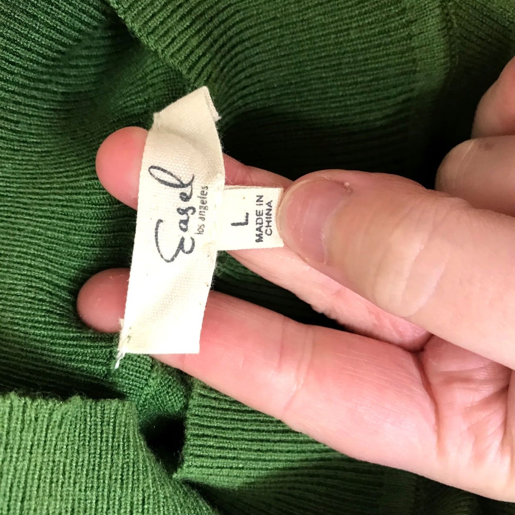 Vintage Easel Green Mock Neck Puff Sleeve Sweater Women L Size L / US 10 / IT 46 - 7 Thumbnail