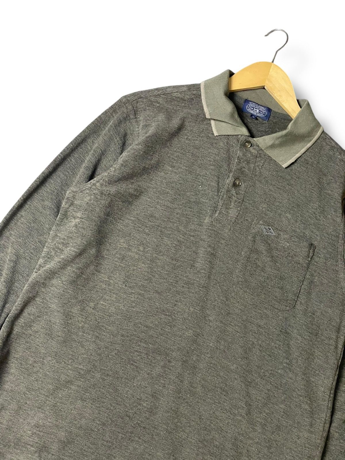 Japanese Brand × Vintage Authentic Casual Brand Collared Long Sleeve Shirt (110) Size US M / EU 48-50 / 2 - 2 Thumbnail