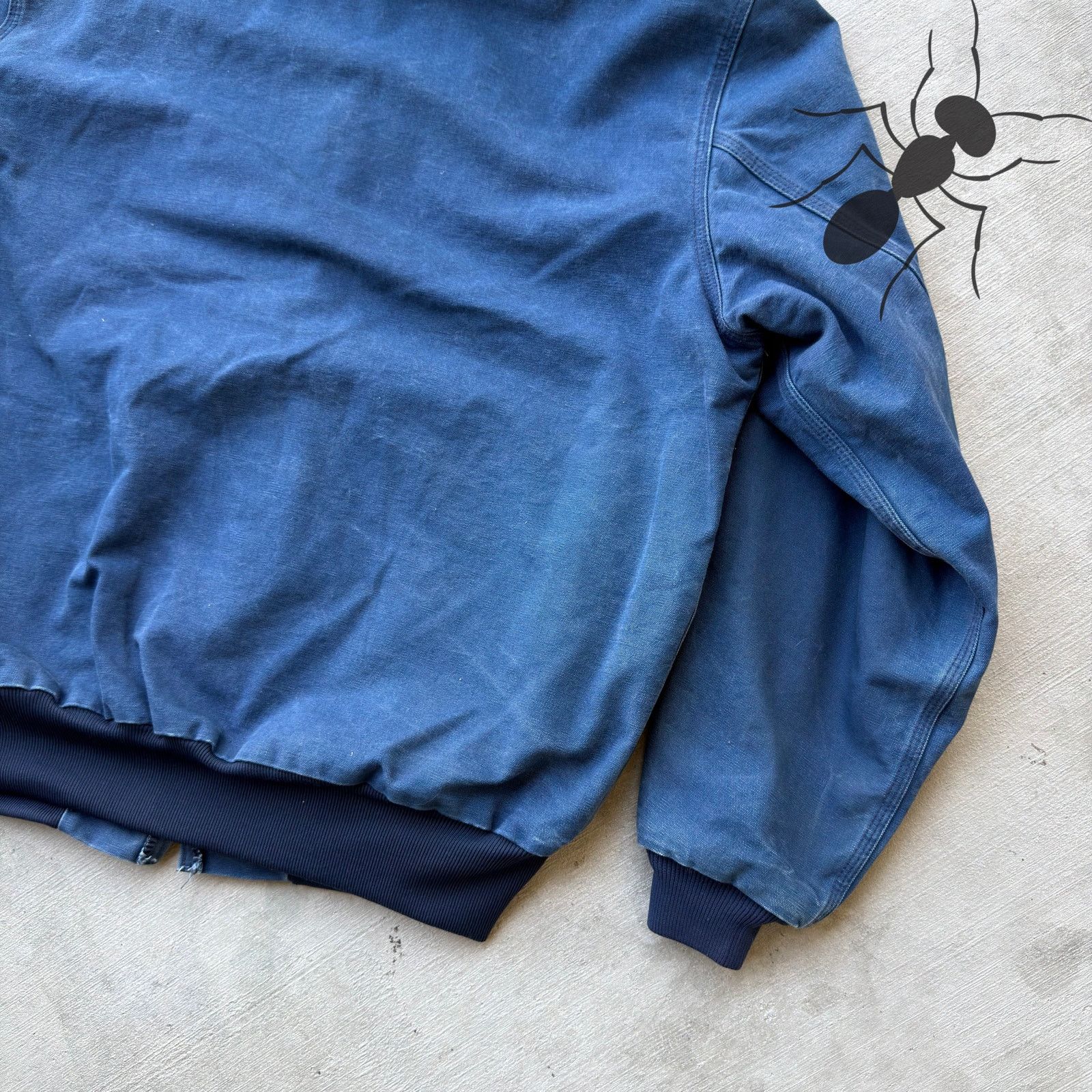 Carhartt × Vintage Carhartt J03 NVY Blue hooded work wear jacket Size US XXL / EU 58 / 5 - 7 Thumbnail