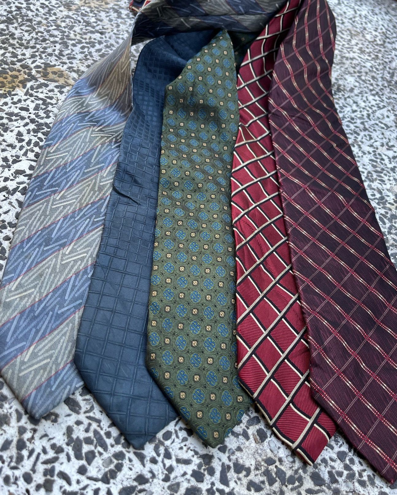 Balenciaga 🔥VINTAGE BALENCIAGA NECKTIE/TIE BUNDLE COMBO 5 PCS Size ONE SIZE - 12 Thumbnail