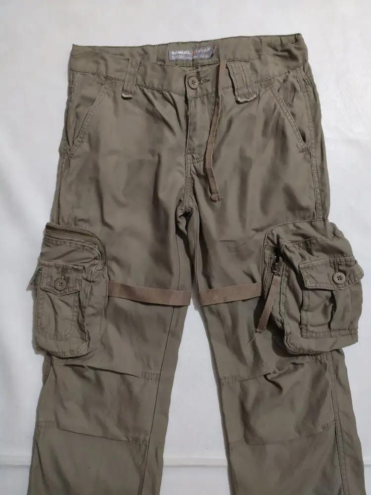 Other Cargo Multi Pocket punk Bondage Pants by Samuel Kevin Size US 29 - 2 Thumbnail