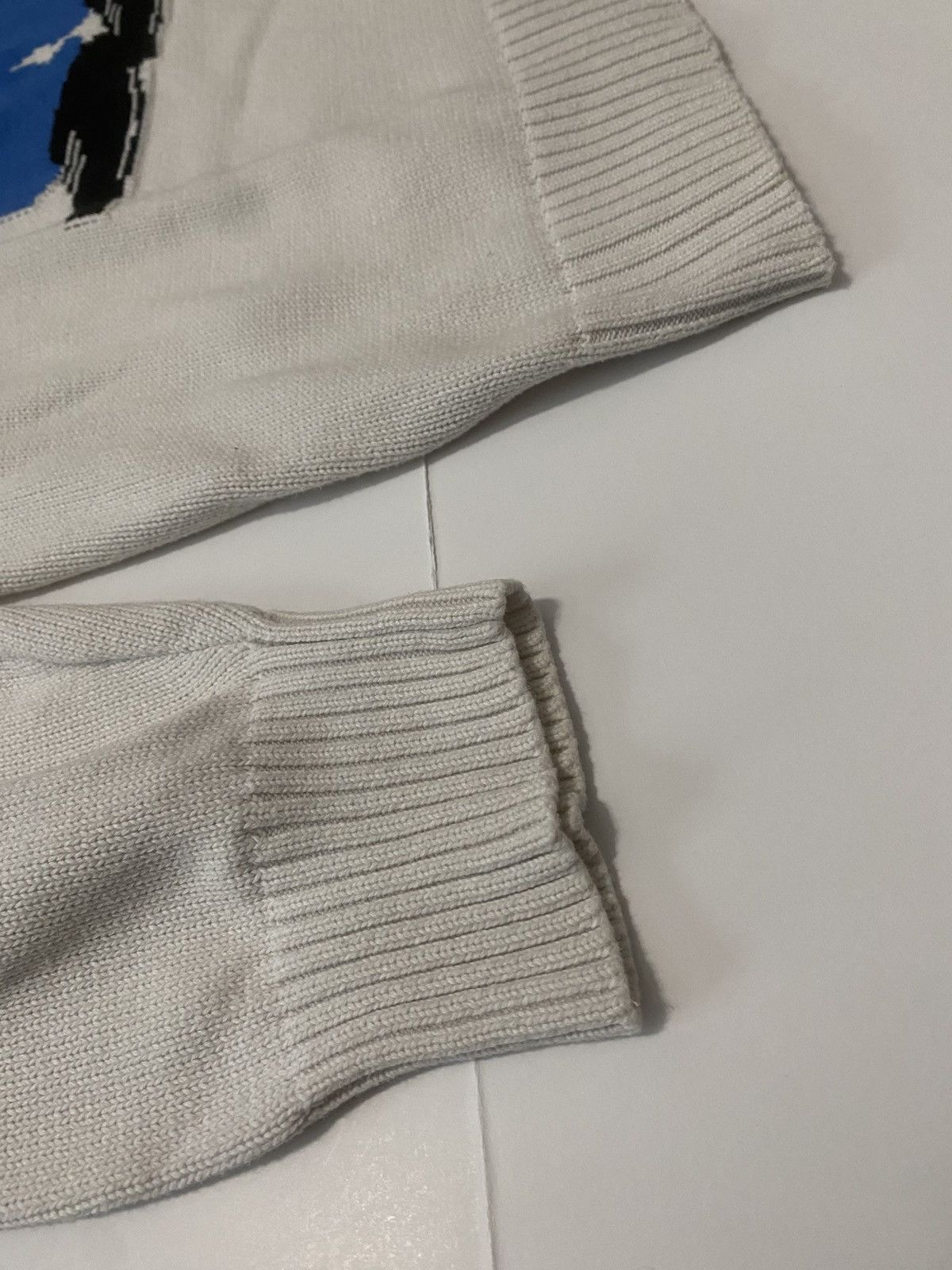 Fuck The Population FTP Bear Knit Sweater (White) Size US XL / EU 56 / 4 - 4 Thumbnail