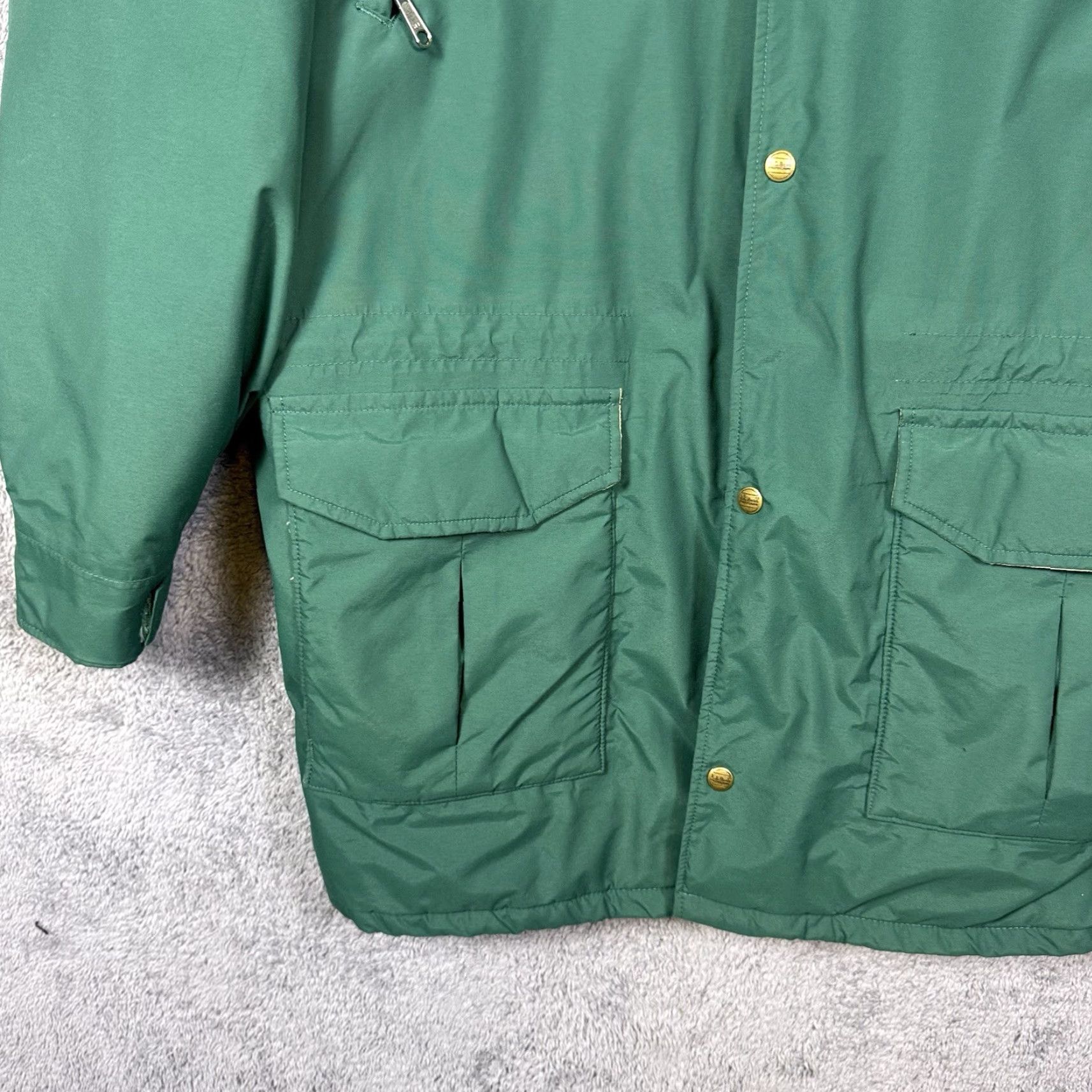 Vintage VINTAGE L.L. Bean Coat Mens LT Gore-Tex Thinsulate Parka 90s Green Water Resistant Navy? Size US L / EU 52-54 / 3 - 3 Thumbnail