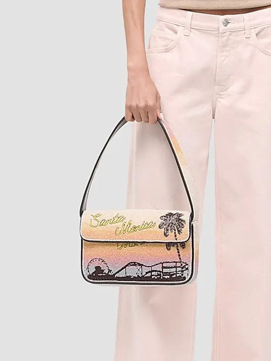 Staud os11x0826 Size: OS / Tommy Santa Monica Beaded Shoulder Bag Size ONE SIZE - 4 Thumbnail