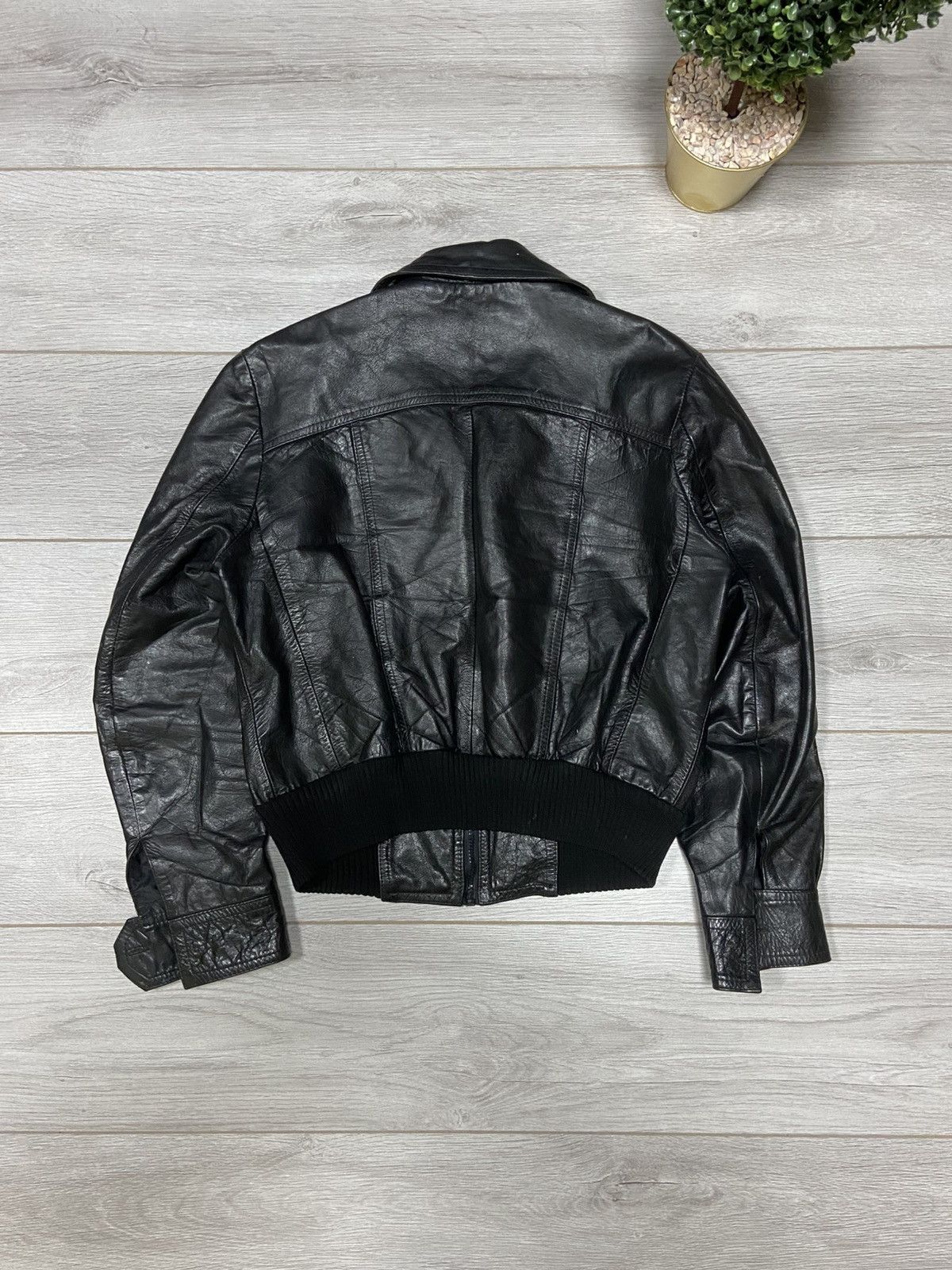 Genuine Leather Leather bomber jacket vintage zip Size US S / EU 44-46 / 1 - 13 Thumbnail