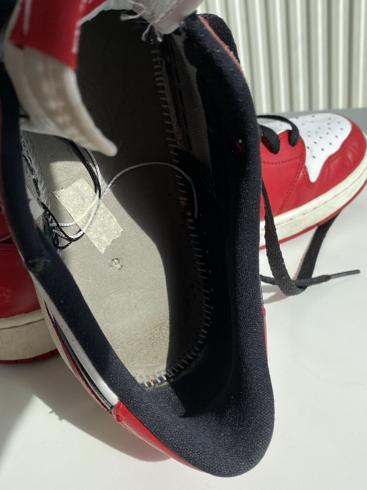 Jordan Brand 2016 Nike Jordan 1 Low Retro Chicago Size US 13 / EU 46 - 18 Thumbnail