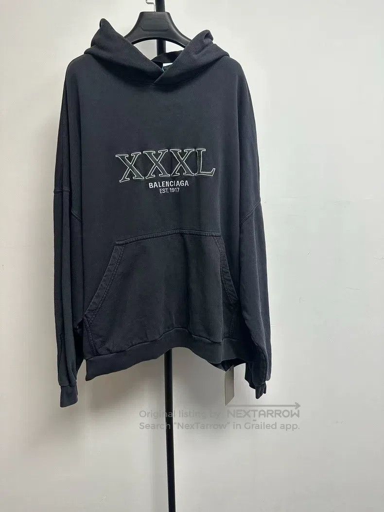 Balenciaga Balenciaga Plain color letter long-sleeve sweatshirt black Size US M / EU 48-50 / 2 - 1 Thumbnail