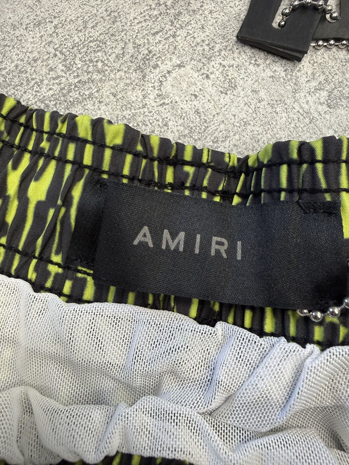 Amiri All Over Logo Swim Shorts Lime. BNWT. Size S. RRP £390 Size US 30 / EU 46 - 5 Thumbnail