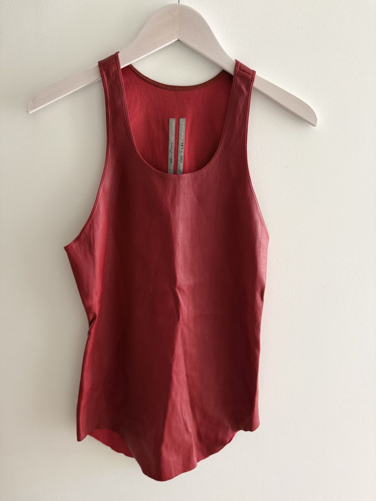 Rick Owens Rick Owens Lido SS24 Leather Tanktop Size 46 Size US S / EU 44-46 / 1 - 1 Thumbnail