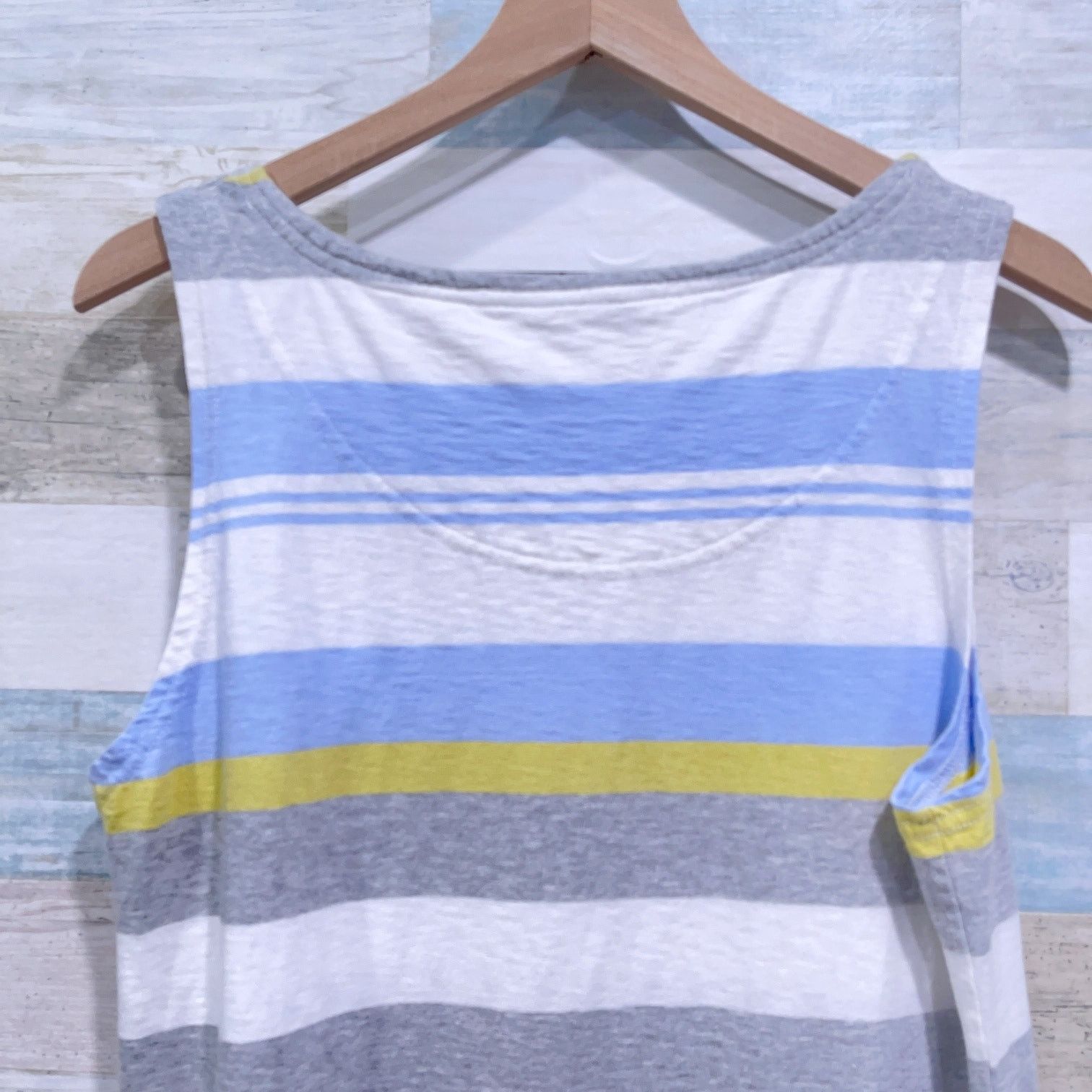 Other Joules Striped Midi Tank Dress White Blue Sleeveless US 12 Size XL / US 12-14 / IT 48-50 - 5 Thumbnail