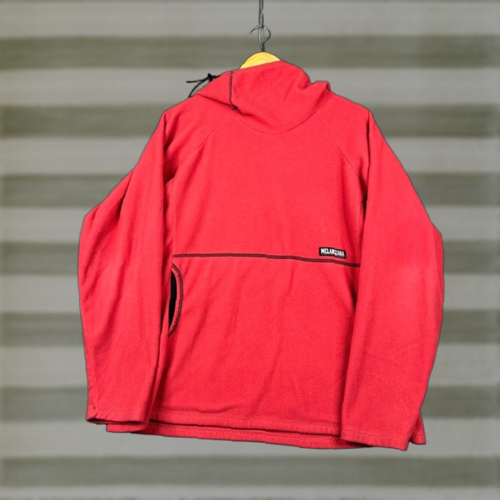 Melanzana Wind Pro Fleece Hoodie Womens Large L Red Leadville Colorado