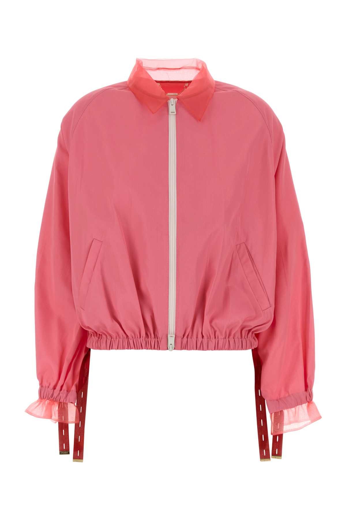 Fendi Fluo Pink Viscose Blend Jacket Size M / US 6-8 / IT 42-44 - 1 Thumbnail