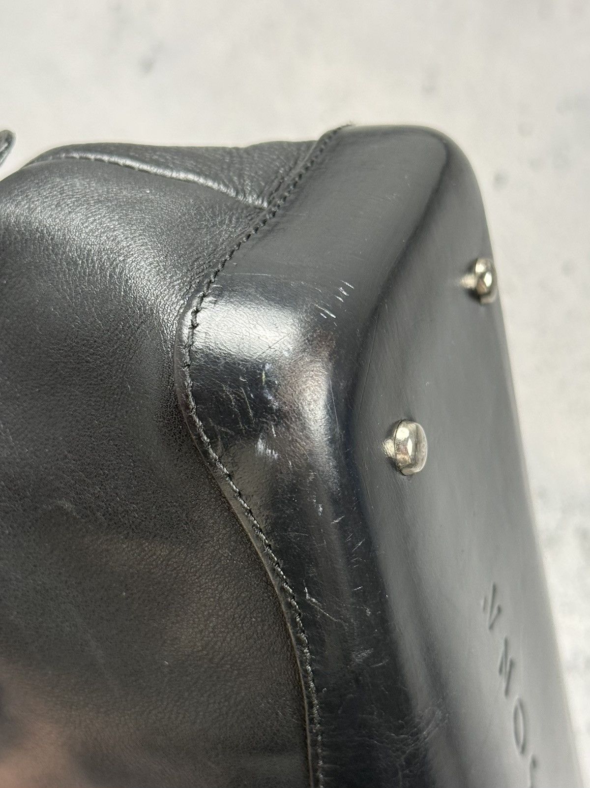 Other Plinio Visona Black Italian Leather Mini Boston Satchel Bag Size ONE SIZE - 8 Thumbnail