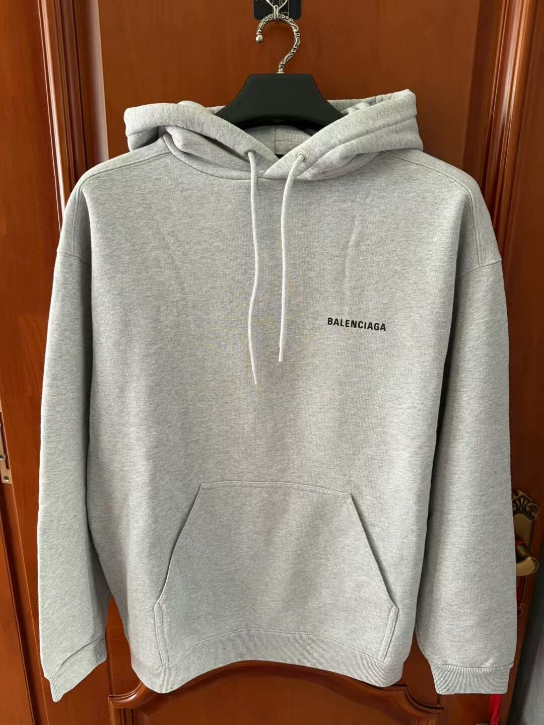Balenciaga balenciaga gray logo hooded sweatshirt size S Size US S / EU 44-46 / 1 - 1 Thumbnail