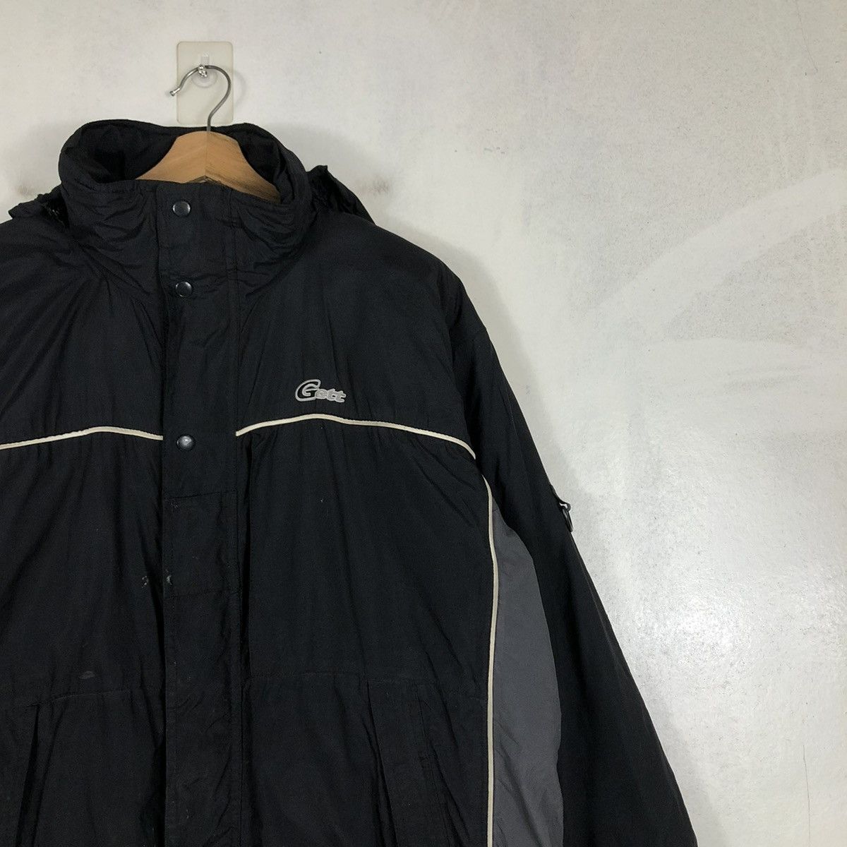 Japanese Brand × Vintage 📌VINTAGE BIKER JACKET RUNNING ZIPPER GETT JAPAN Size US L / EU 52-54 / 3 - 8 Thumbnail
