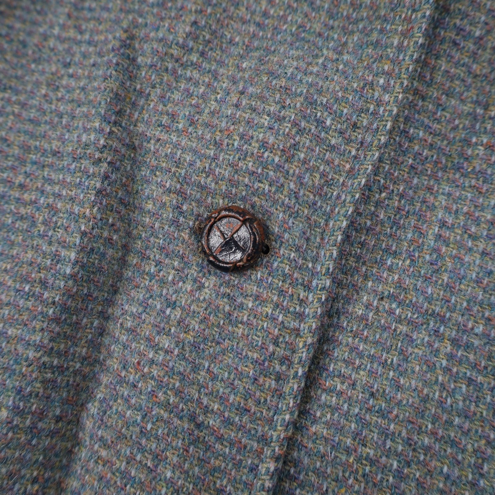 Harris Tweed × Vintage Vintage Harris Tweed for Tar-Shire Overcoat Size L / US 10 / IT 46 - 6 Thumbnail