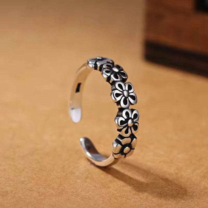 Jewelry × Vintage Retro Flower Rings Size ONE SIZE - 1 Thumbnail