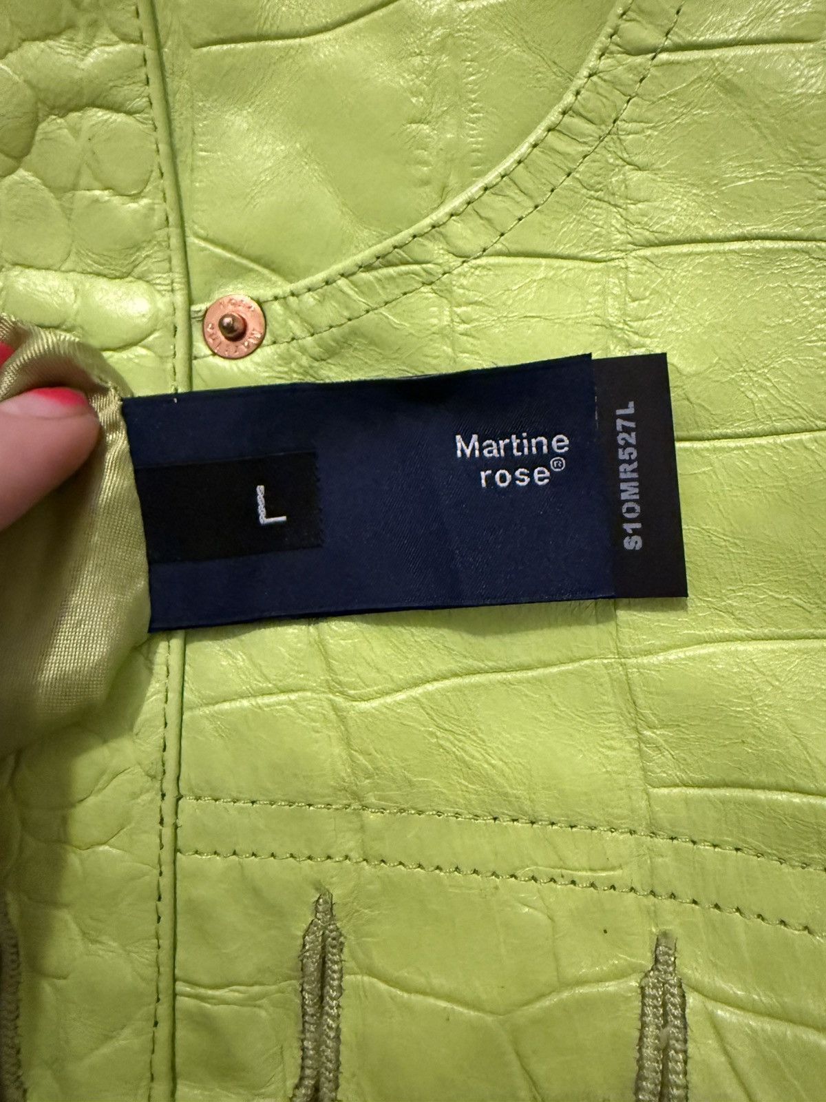 Martine Rose Croc Leather Jujy Pants