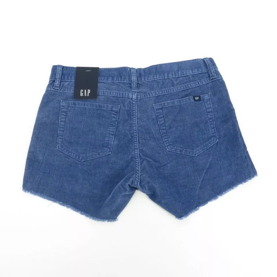 Gap Gap Women's Blue Corduroy Shorts Size 4 NWT $49.95 Size 27" / US 4 / IT 40 - 3 Thumbnail