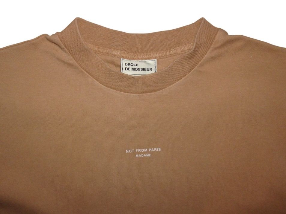 Drole De Monsieur NOT FROM PARIS MADAME SLOGAN TEE Size US M / EU 48-50 / 2 - 2 Thumbnail