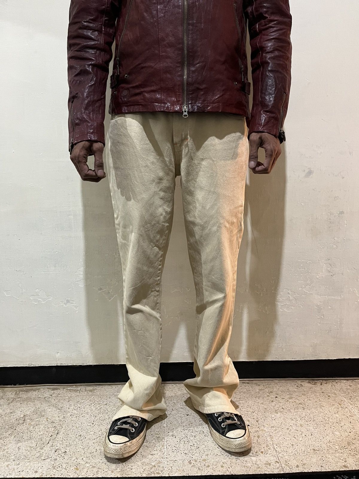 Walter Van Beirendonck Vintage archive W&LT Kiss The Future flared denim pants Size US 31 - 14 Thumbnail