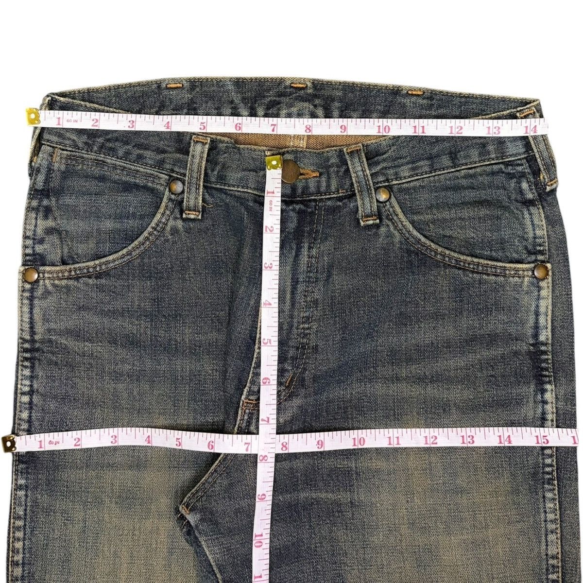 Vintage Wrangler Mud Wash Distressed Flare Jeans