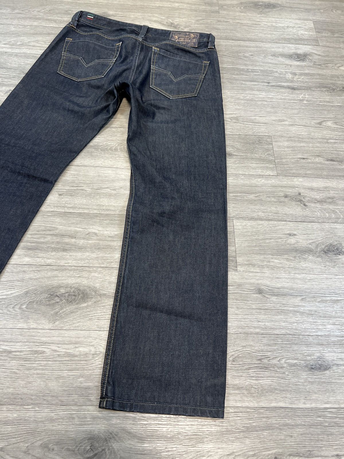Diesel Vintage Diesel Industry Denim Jeans Straight Fit Dark Wash Size US 31 - 5 Thumbnail
