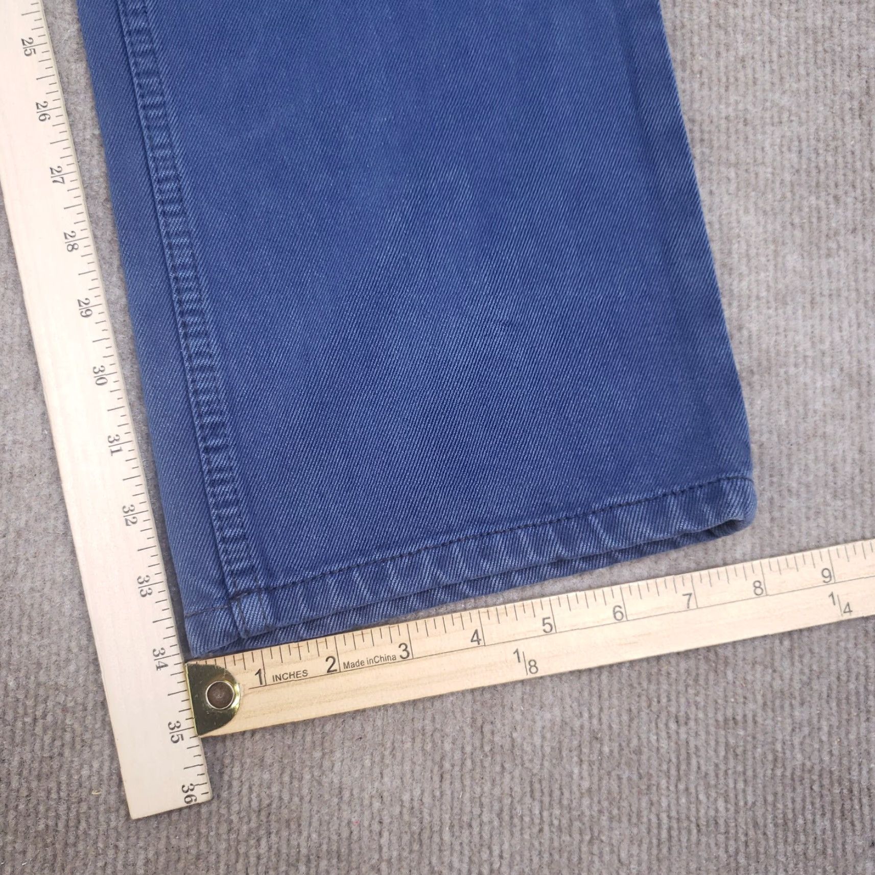 Vintage Hugo Boss Blue Chino Pants Men 30x34 Straight Leg Stretch Size US 30 / EU 46 - 3 Thumbnail