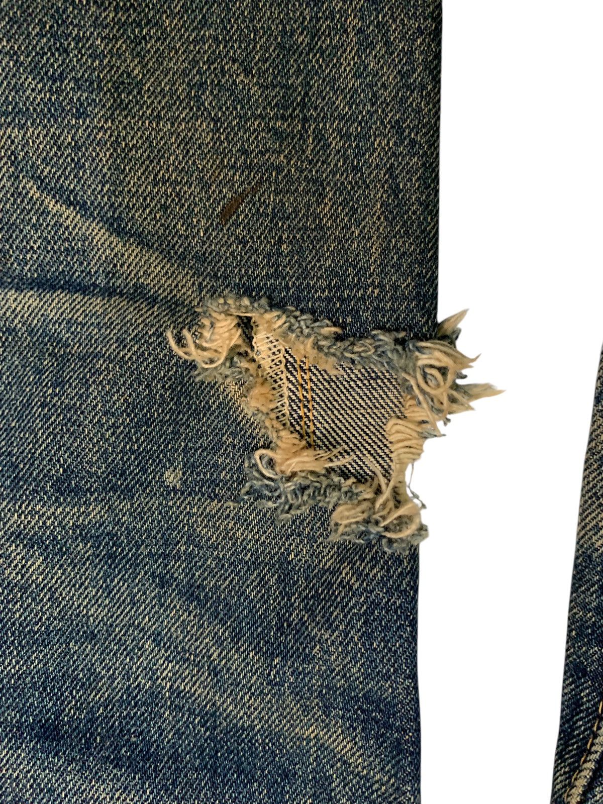Sugar Cane VINTAGE SUGAR CANE SELVEDGE FADED & RUSTY DISTRESSED DENIM Size US 30 / EU 46 - 23 Thumbnail