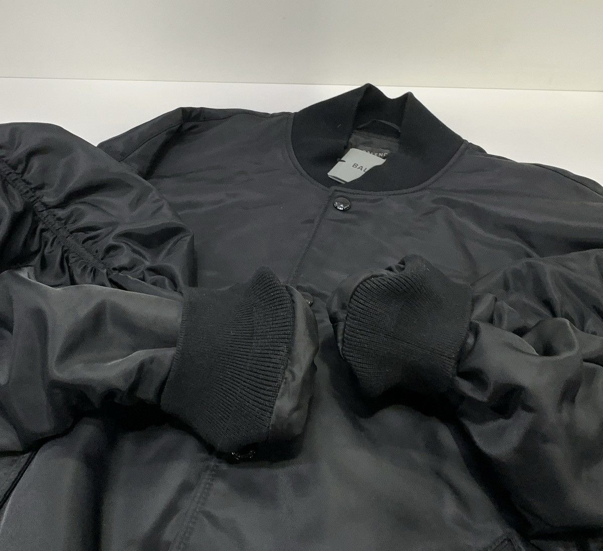 Balenciaga Balenciaga Paris Satin Varsity Jacket Size M / US 6-8 / IT 42-44 - 10 Thumbnail