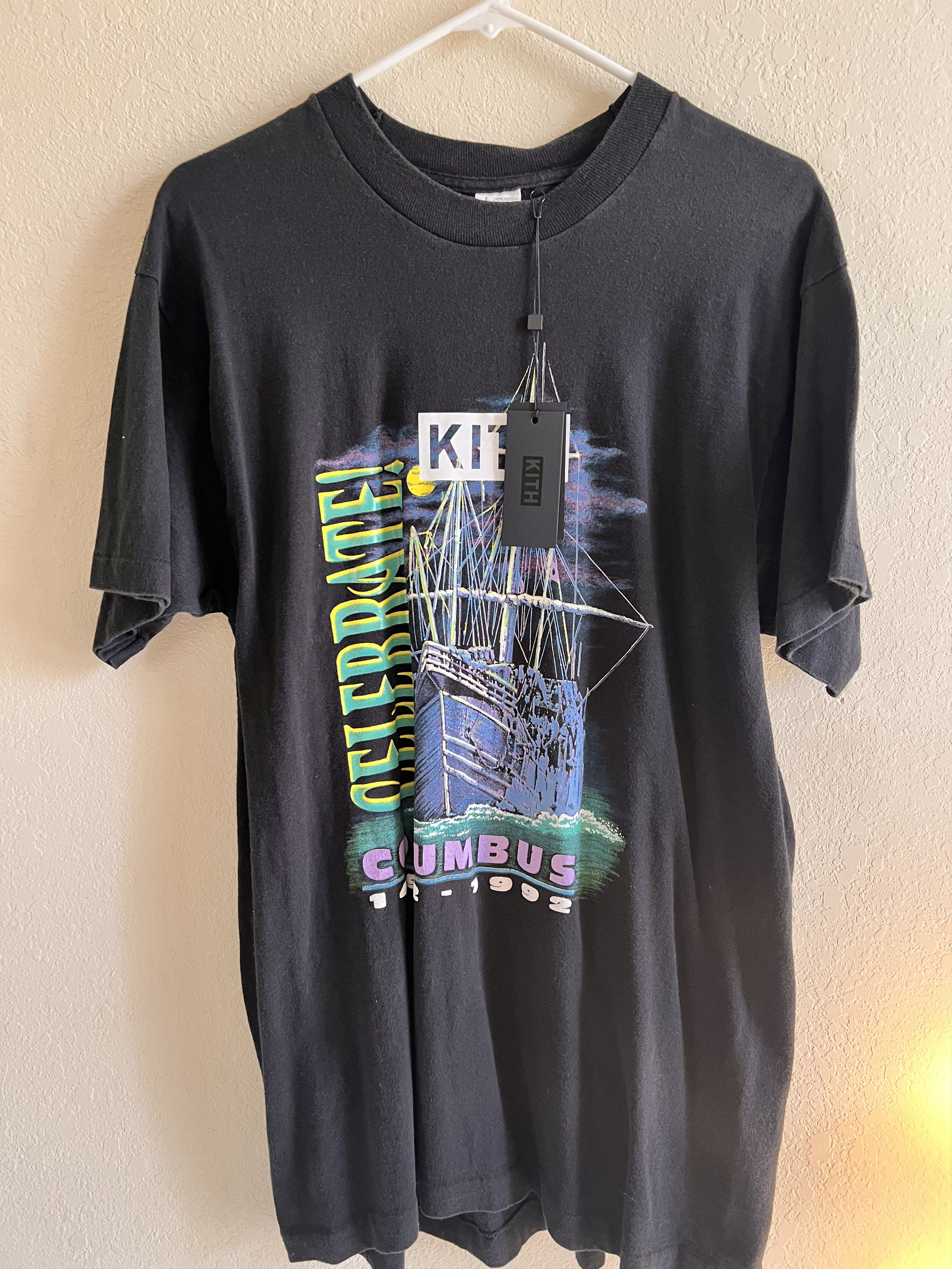 Kith Kith Vintage Shirt Black Celebrate Columbus L Size US L / EU 52-54 / 3 - 1 Thumbnail