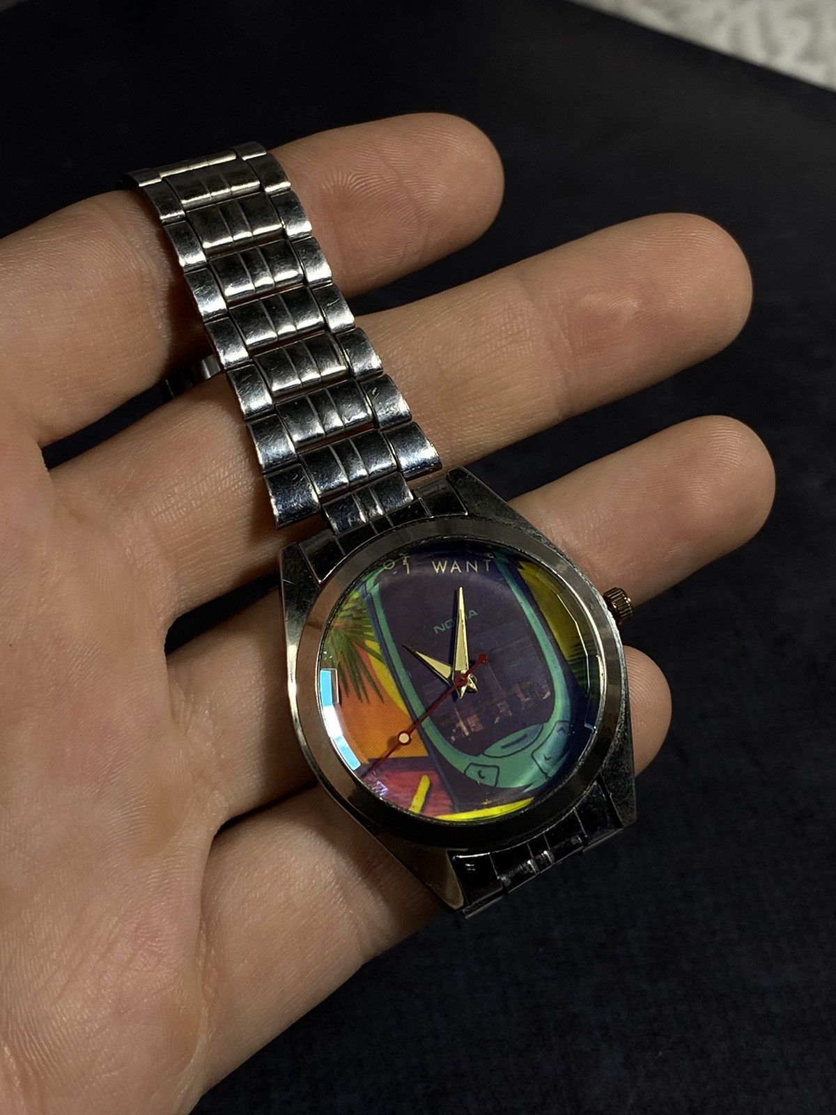 Japanese Brand Vintage Futuristic Quartz Watch with New Strap Size ONE SIZE - 13 Thumbnail