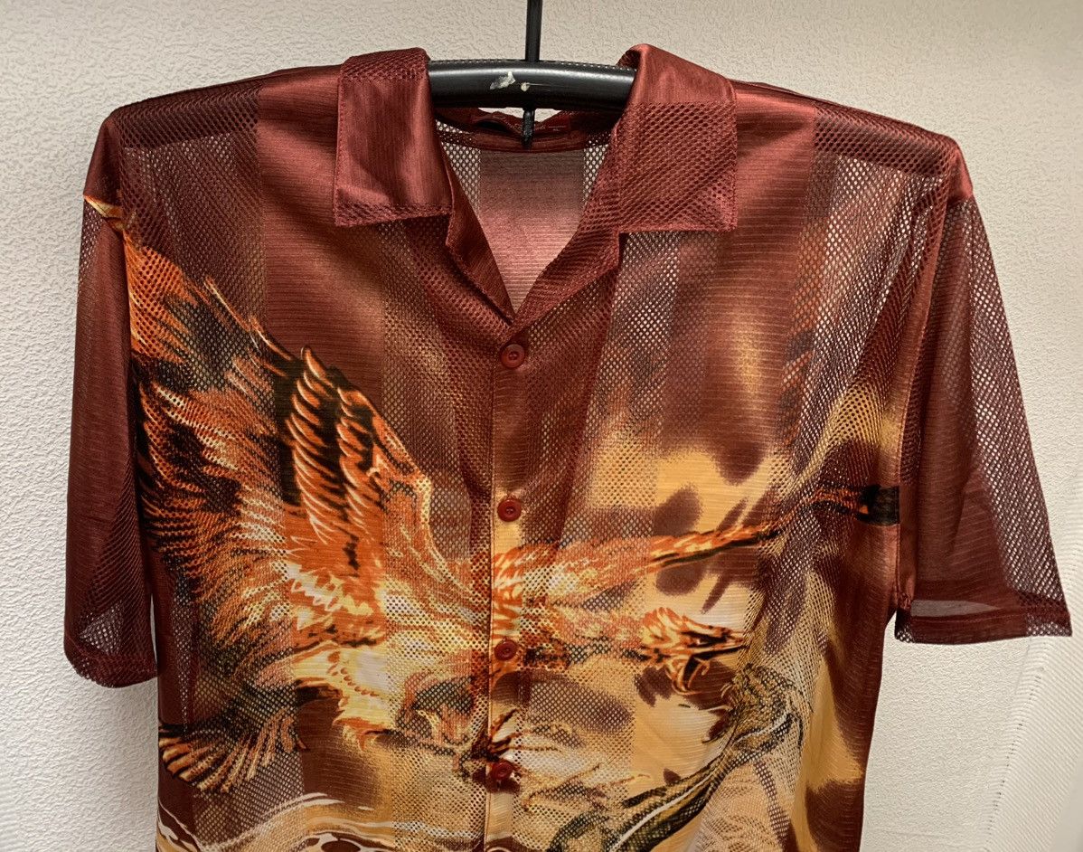 Other Dragon vintage drill y2k shirt Xl sz oversize crazy hawai Size US XL / EU 56 / 4 - 4 Thumbnail