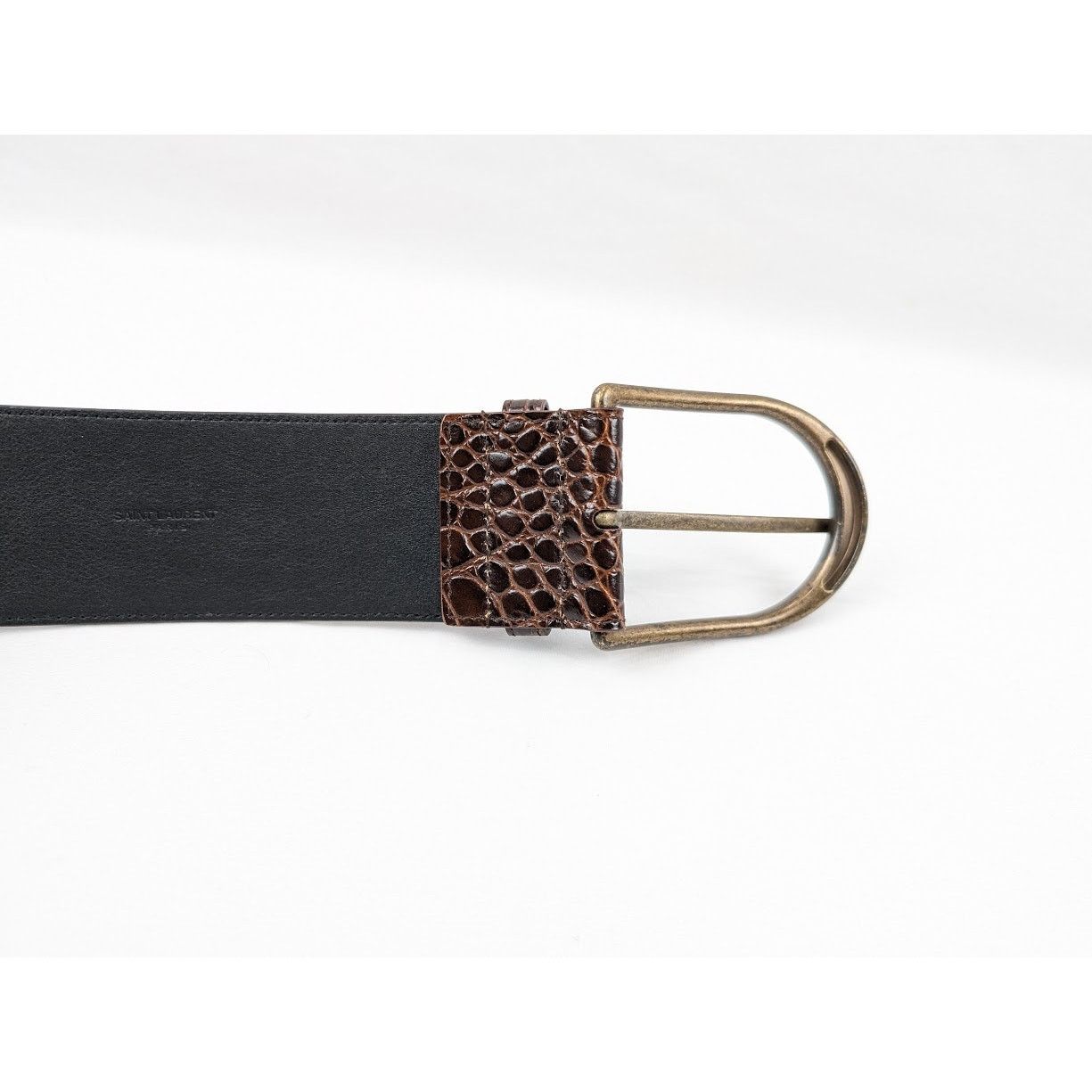 Saint Laurent Paris o1rshd1 CC20 Size: OS / Leather Belt in Brown Size ONE SIZE - 6 Thumbnail