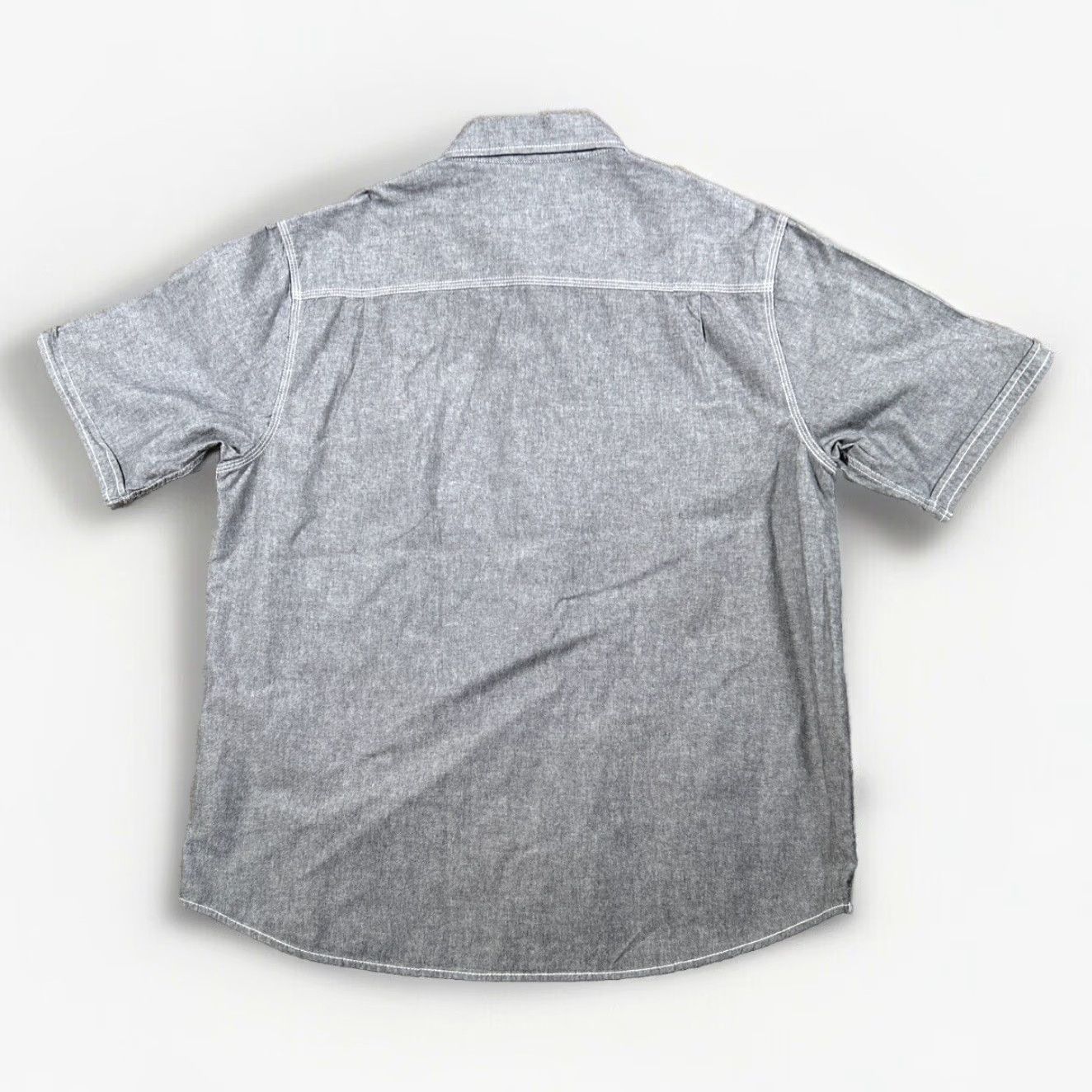 Weatherproof Weatherproof Mens Short Sleeve Button-Up Shirt Gray Size L Pockets Vintage Size US L / EU 52-54 / 3 - 2 Thumbnail
