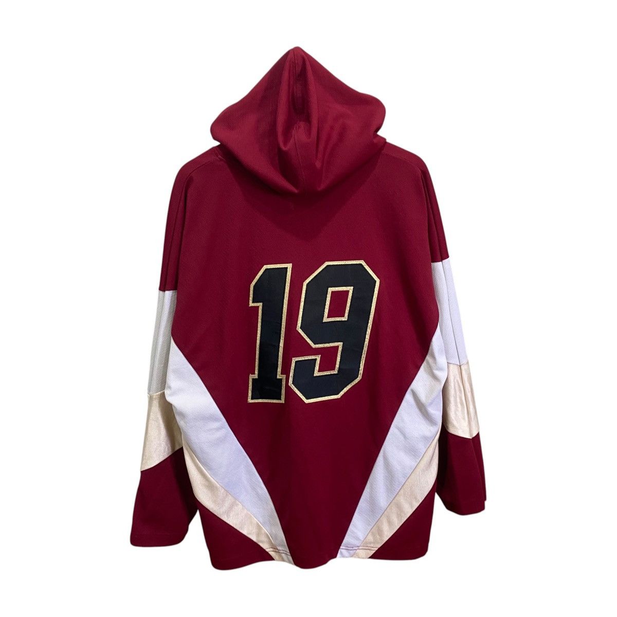 Supreme Supreme FW17 Hooded Hockey Jersey Burgundy Lace Up Hoodie Size US M / EU 48-50 / 2 - 2 Thumbnail