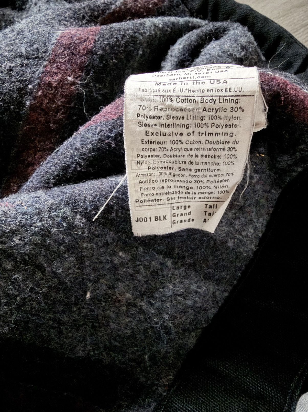 Carhartt vintage black carhartt detroit jacket Large j001 BLK Size US L / EU 52-54 / 3 - 6 Thumbnail