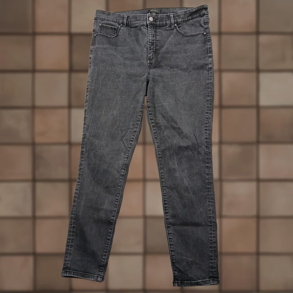 Ann Taylor Ann Taylor Skinny Jeans Women 16 Gray Stretch Denim Slim Fit Size 38" / US 16 / IT 52 - 1 Thumbnail