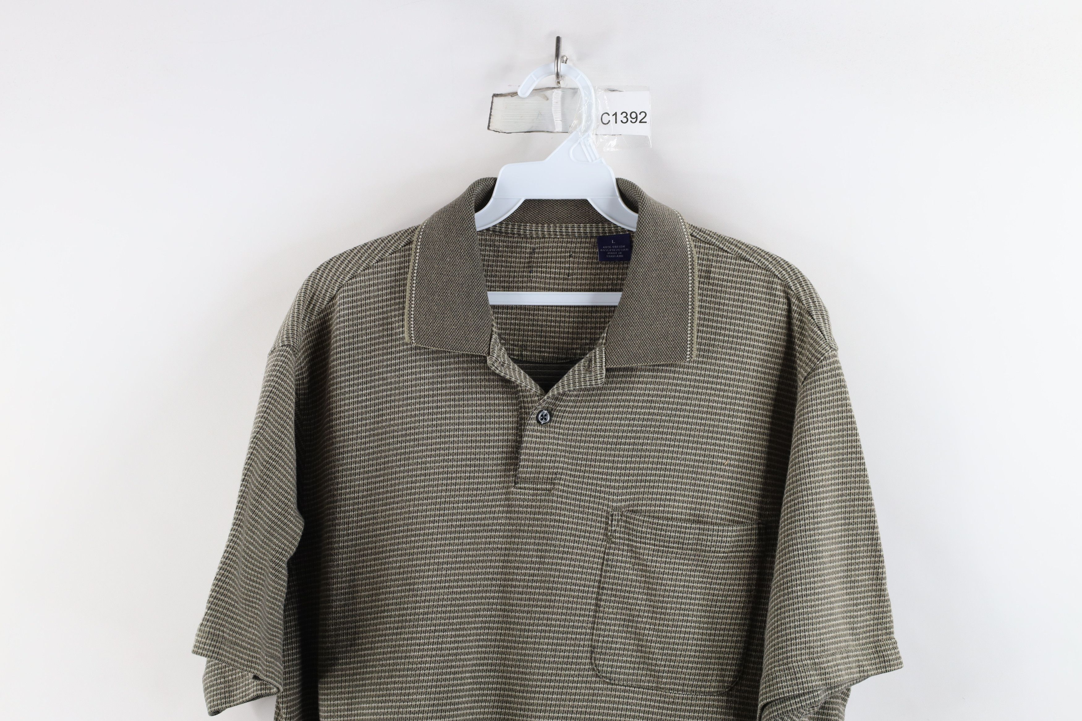 Vintage Vintage 90s Streetwear Striped Knit Collared Golf Polo Shirt Size US L / EU 52-54 / 3 - 2 Thumbnail