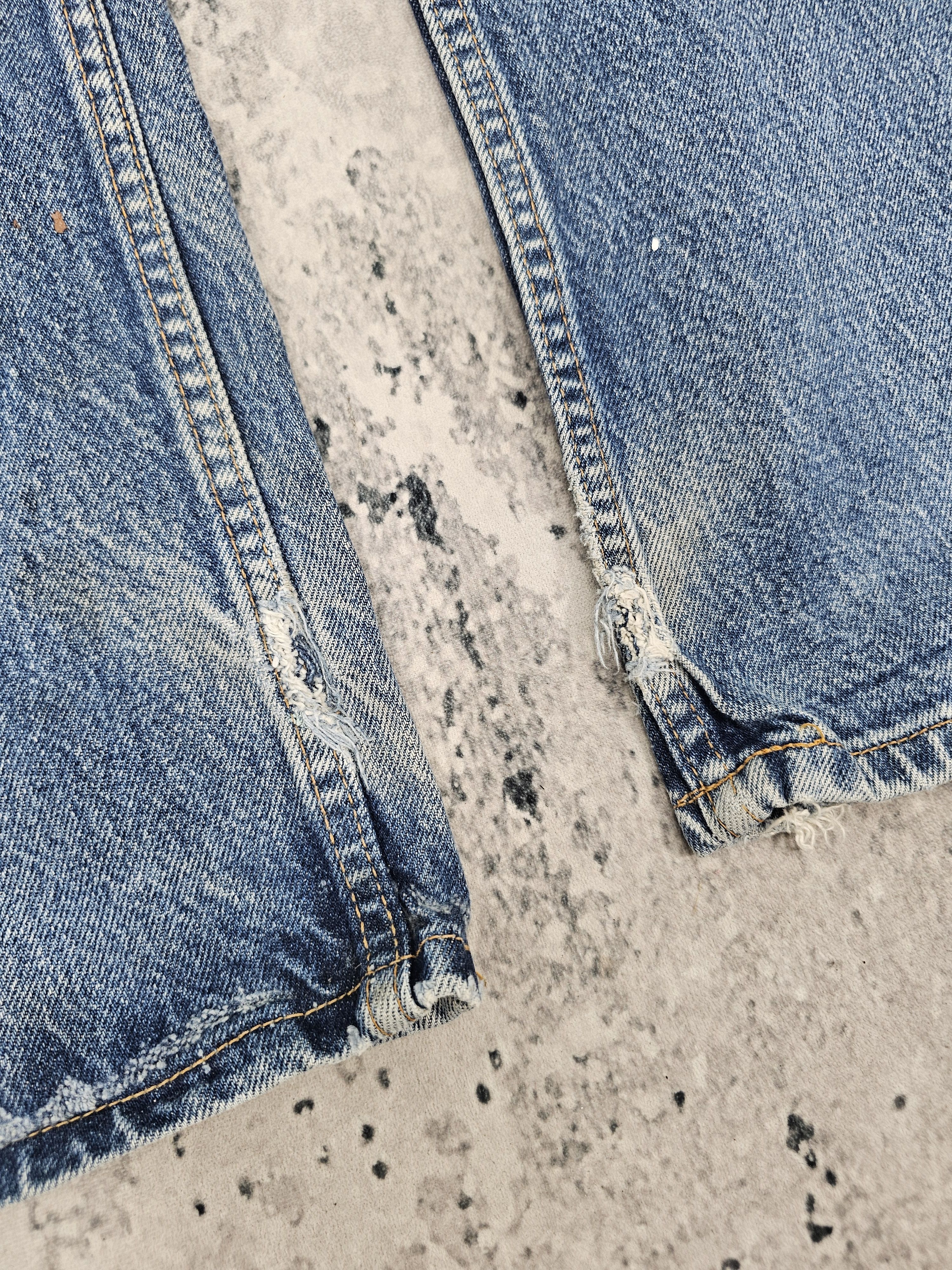 Levi's Vintage Clothing Vtg LEVIS 517 Boot Cut Flare Made In USA Ripped Jeans L0535 Size US 38 / EU 54 - 8 Thumbnail