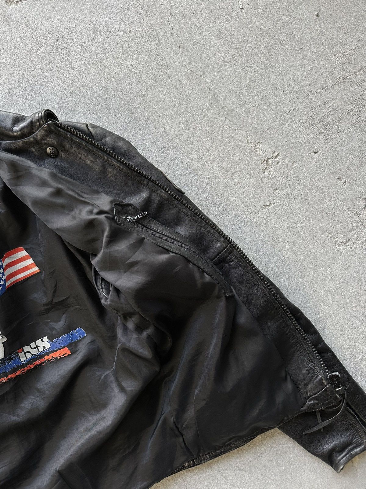 Genuine Leather Echtes Leder Leather Jacket Motorcycle Biker Size US M / EU 48-50 / 2 - 9 Thumbnail