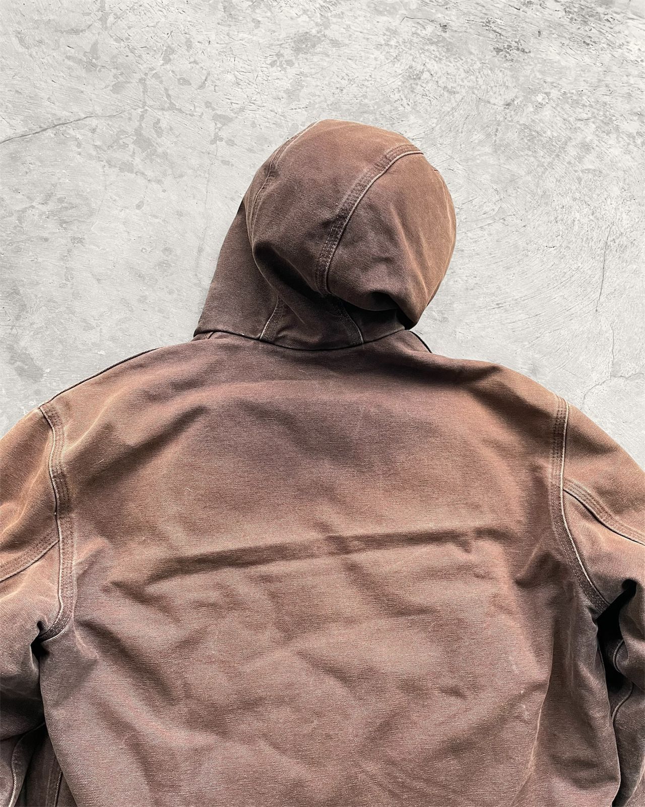 Carhartt Vintage Dark Brwon Carhartt Active Hodedd Jacket WJ130-DKB Size US L / EU 52-54 / 3 - 5 Thumbnail