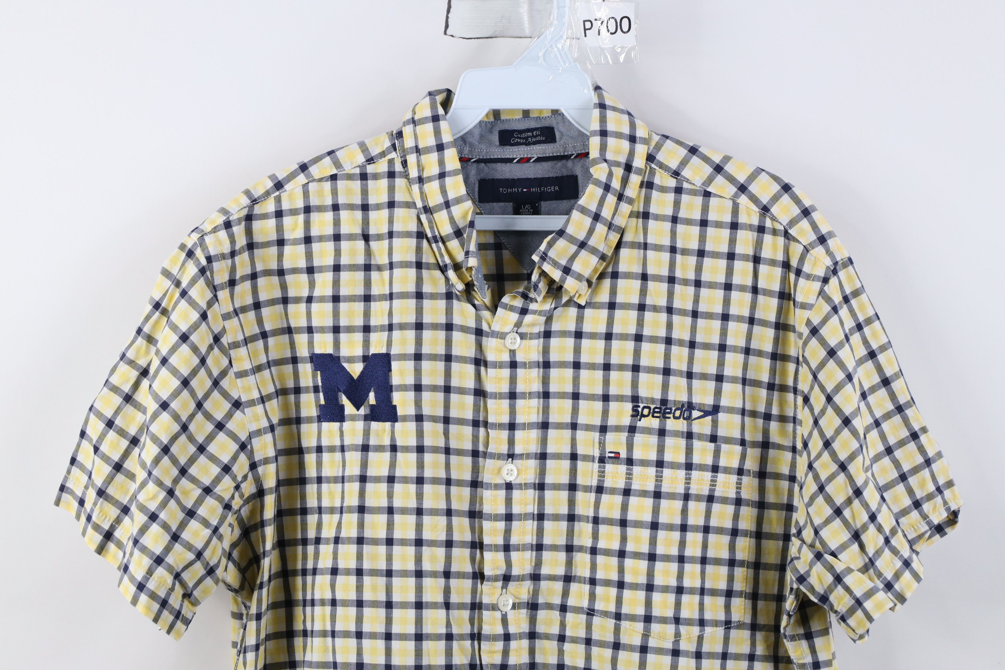 Tommy Hilfiger Tommy Hilfiger Speedo University Michigan Swim Button Shirt Size US L / EU 52-54 / 3 - 2 Thumbnail